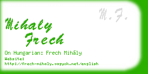 mihaly frech business card